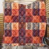 Beautiful Watercolor Geometric Background Quilt Blanket