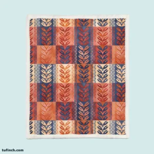 Beautiful Watercolor Geometric Background Sherpa Fleece Blanket 1