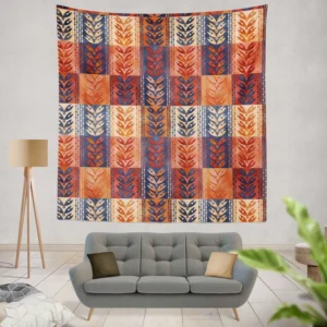 Beautiful Watercolor Geometric Background Wall Tapestry