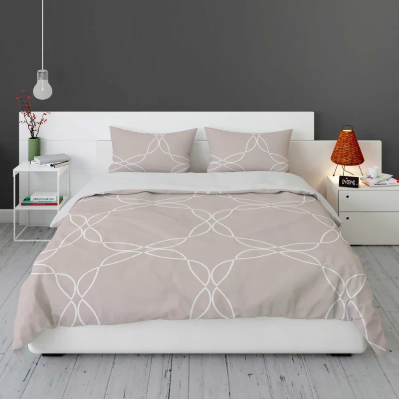 Beige Minimalist On Mercury Bedding Set 1