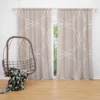 Beige Minimalist On Mercury Curtain