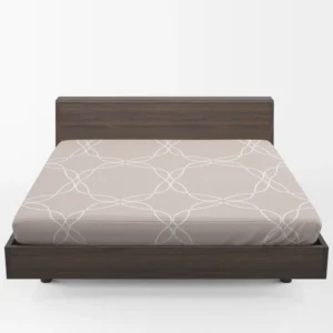 Beige Minimalist On Mercury Fitted Sheet 1