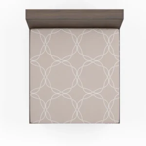 Beige Minimalist On Mercury Fitted Sheet