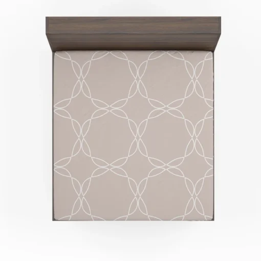 Beige Minimalist On Mercury Fitted Sheet