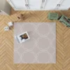 Beige Minimalist On Mercury Rug