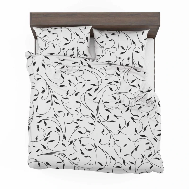 Black And White Branches Vine Bedding Set 2