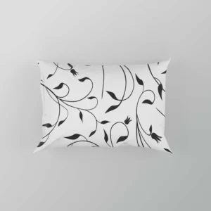 Black And White Branches Vine Pillow Case