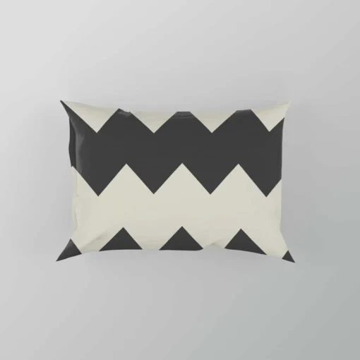 Black And White Chevron Design Pillow Case