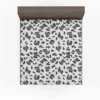 Black & Grey Leopard Skin Pattern Fitted Sheet