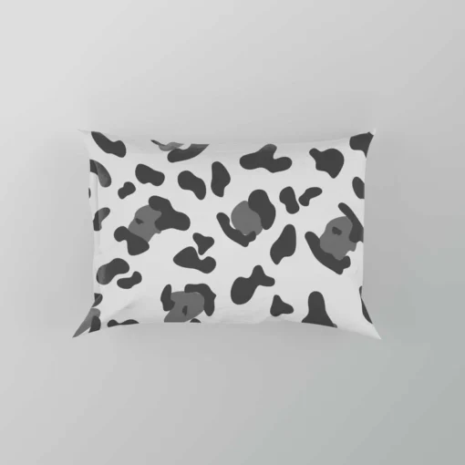 Black & Grey Leopard Skin Pattern Pillow Case