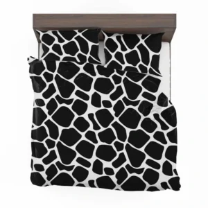 Black & White Giraffe Print Bedding Set 2