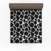 Black & White Giraffe Print Fitted Sheet