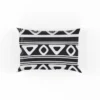 Black and White Aztec African Pattern Pillow Case