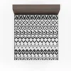 Black n White Aztec Pattern Fitted Sheet