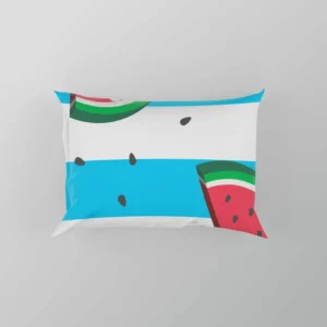 Blacktail Mountain Watermelon Painting Pillow Case