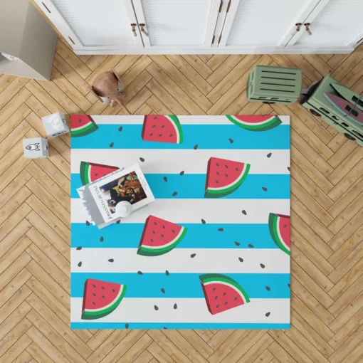 Blacktail Mountain Watermelon Painting Rug