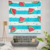 Blacktail Mountain Watermelon Painting Wall Tapestry