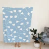 Bloomed Jasmine Buds Fleece Blanket