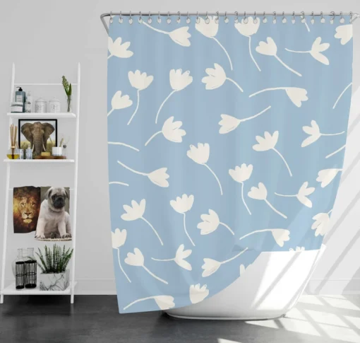 Bloomed Jasmine Buds Shower Curtain