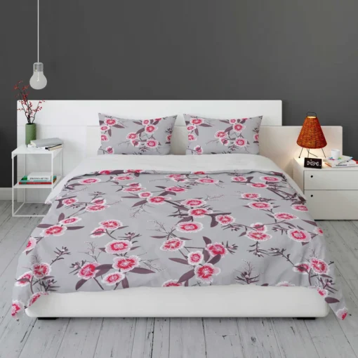 Blooming Dianthus Flower Bedding Set 1