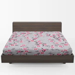 Blooming Dianthus Flower Fitted Sheet 1