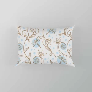 Blossom Pink Mini Flowers Vine Pattern Pillow Case