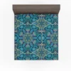 Blue And Gold Italian Pattern Fitted Sheet