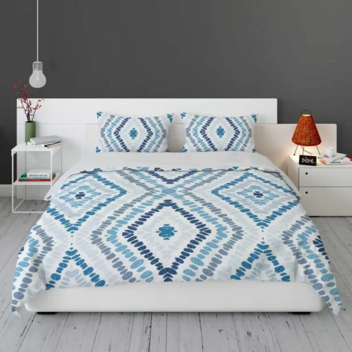 Blue And White Marine Batik Bedding Set 1