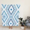 Blue And White Marine Batik Fleece Blanket