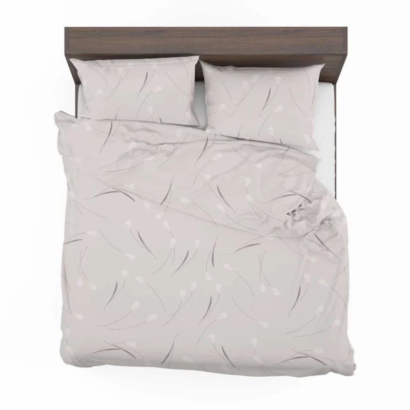 Blue Chalk Floral Minimalist Bedding Set 2