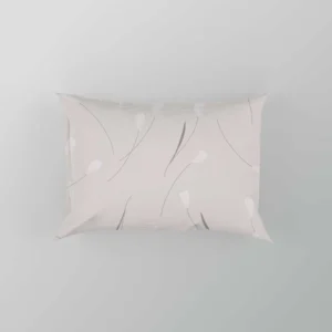 Blue Chalk Floral Minimalist Pillow Case