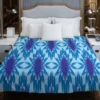 Blue Cornflower Pattern Duvet Cover