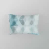 Blue Crystal Triangle Pillow Case