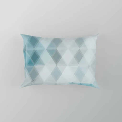 Blue Crystal Triangle Pillow Case