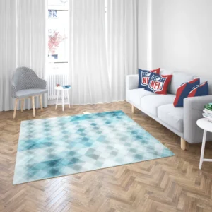 Blue Crystal Triangle Rug 2