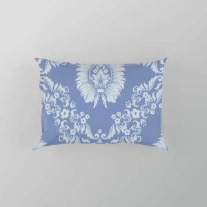 Blue Damask Texture Pillow Case