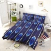 Blue Ethnic Ikat Art Bedding Set