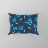 Blue Floral Design Pillow Case