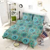 Blue Floral Ethnic Pattern Bedding Set