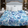 Blue Fresh Indian Pattern Paisley Duvet Cover