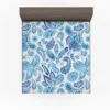 Blue Fresh Indian Pattern Paisley Fitted Sheet