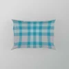 Blue Gingham Tartan Plaid Checkered Pillow Case