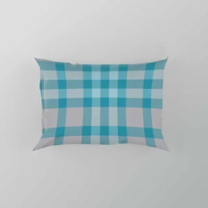 Blue Gingham Tartan Plaid Checkered Pillow Case