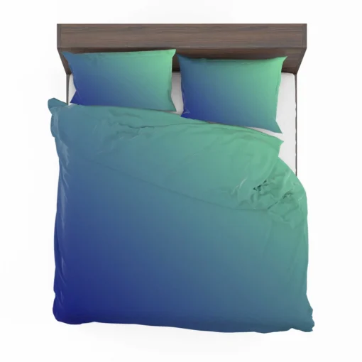 Blue Green Teal Color Gradient Bedding Set 2