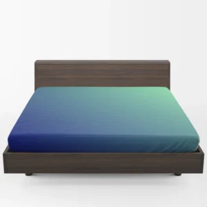 Blue Green Teal Color Gradient Fitted Sheet 1