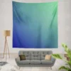 Blue Green Teal Color Gradient Wall Tapestry