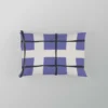 Blue Grid Pattern Square Plaid Pillow Case