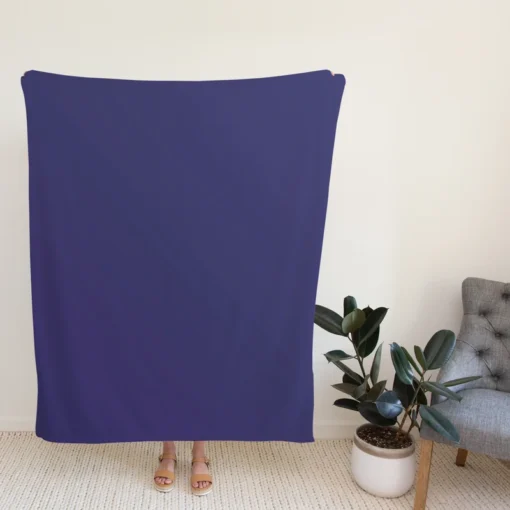 Blue Indigo Color Fleece Blanket