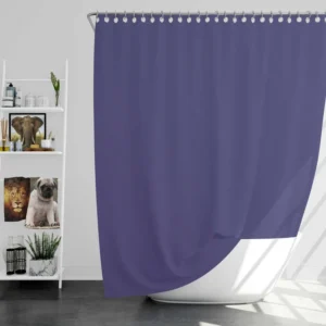 Blue Indigo Color Shower Curtain