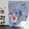 Blue Itoh Peony Flower Shower Curtain